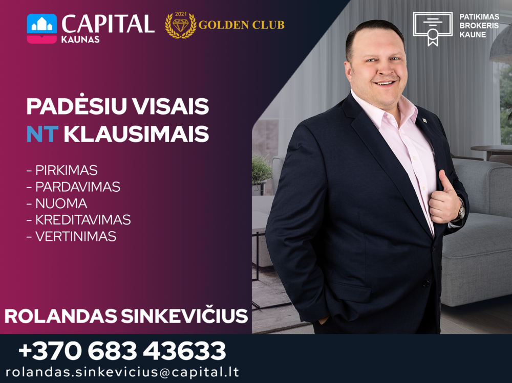 Nuomojamas butas Rimvydo g., Žaliakalnis, Kauno m., Kauno m. sav., 50 m2 ploto, 2 kambariai 17