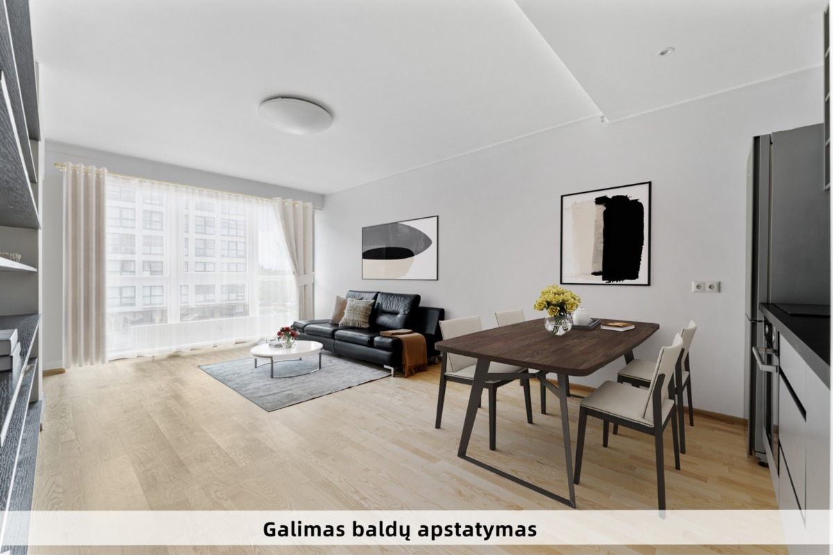 Parduodamas butas Perkūnkiemio g., Pašilaičiai, Vilniaus m., Vilniaus m. sav., 50.94 m2 ploto, 2 kambariai 2