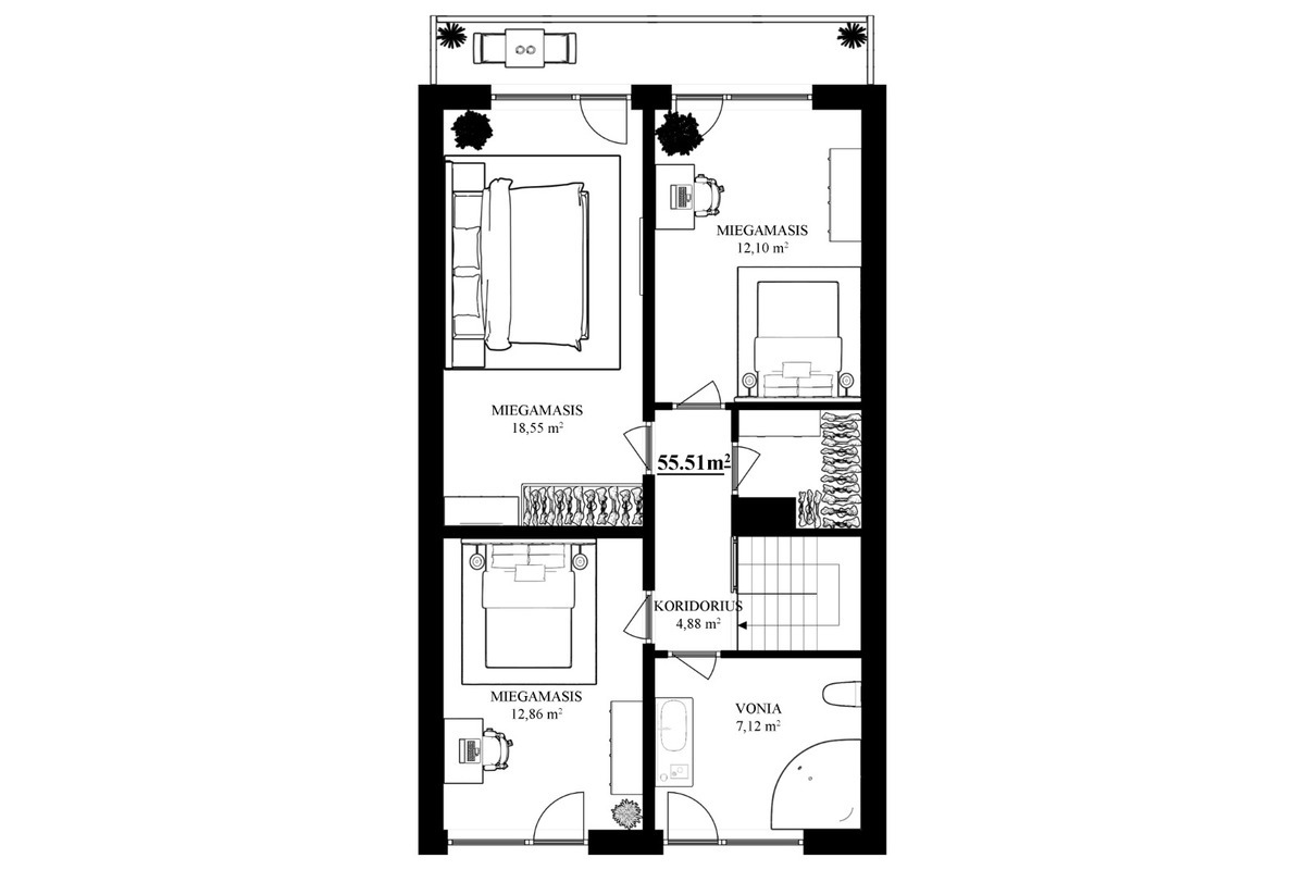 Parduodamas namas Aušros g., Skirgiškių k., Vilniaus r. sav., 207 m2 ploto, 2 aukštai 39