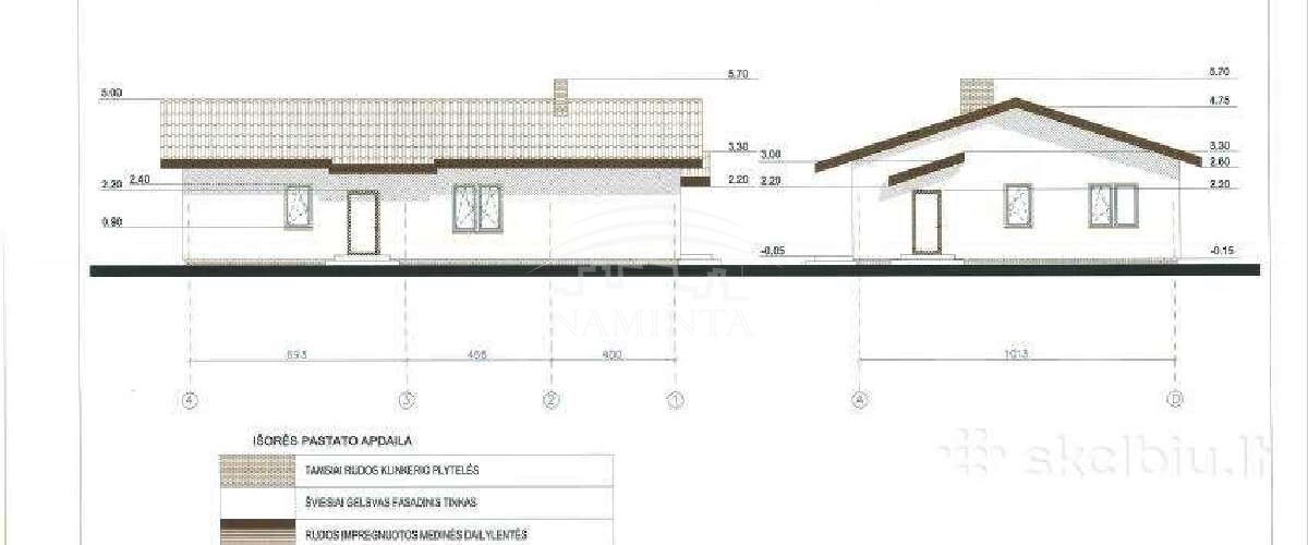 Parduodamas namas Klemiškės II k., Klaipėdos r. sav., 140 m2 ploto, 1 aukštai 9