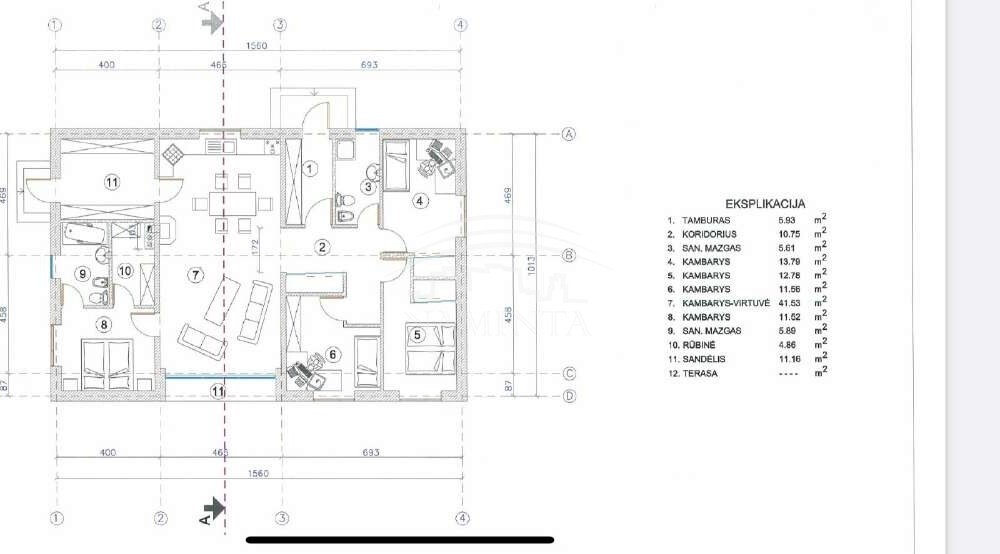 Parduodamas namas Klemiškės II k., Klaipėdos r. sav., 140 m2 ploto, 1 aukštai 6