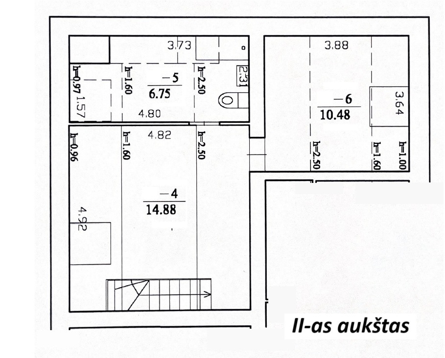 Parduodamas butas Mykolo Marcinkevičiaus g., Santariškės, Vilniaus m., Vilniaus m. sav., 90.65 m2 ploto, 4 kambariai 35