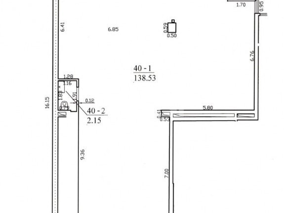 Nuomojamos administracinės, paslaugų, prekybos patalpos Trinapolio g. , Baltupiai, Vilniaus m., Vilniaus m. sav., 140.69 m2 ploto 11