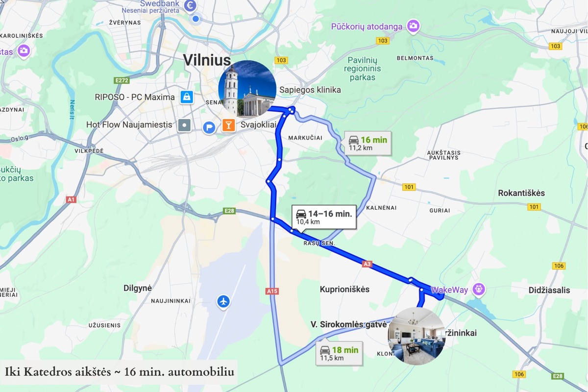 Parduodamas namas V. Sirokomlės g., Nemėžio k., Vilniaus r. sav., 213.28 m2 ploto, 2 aukštai 35