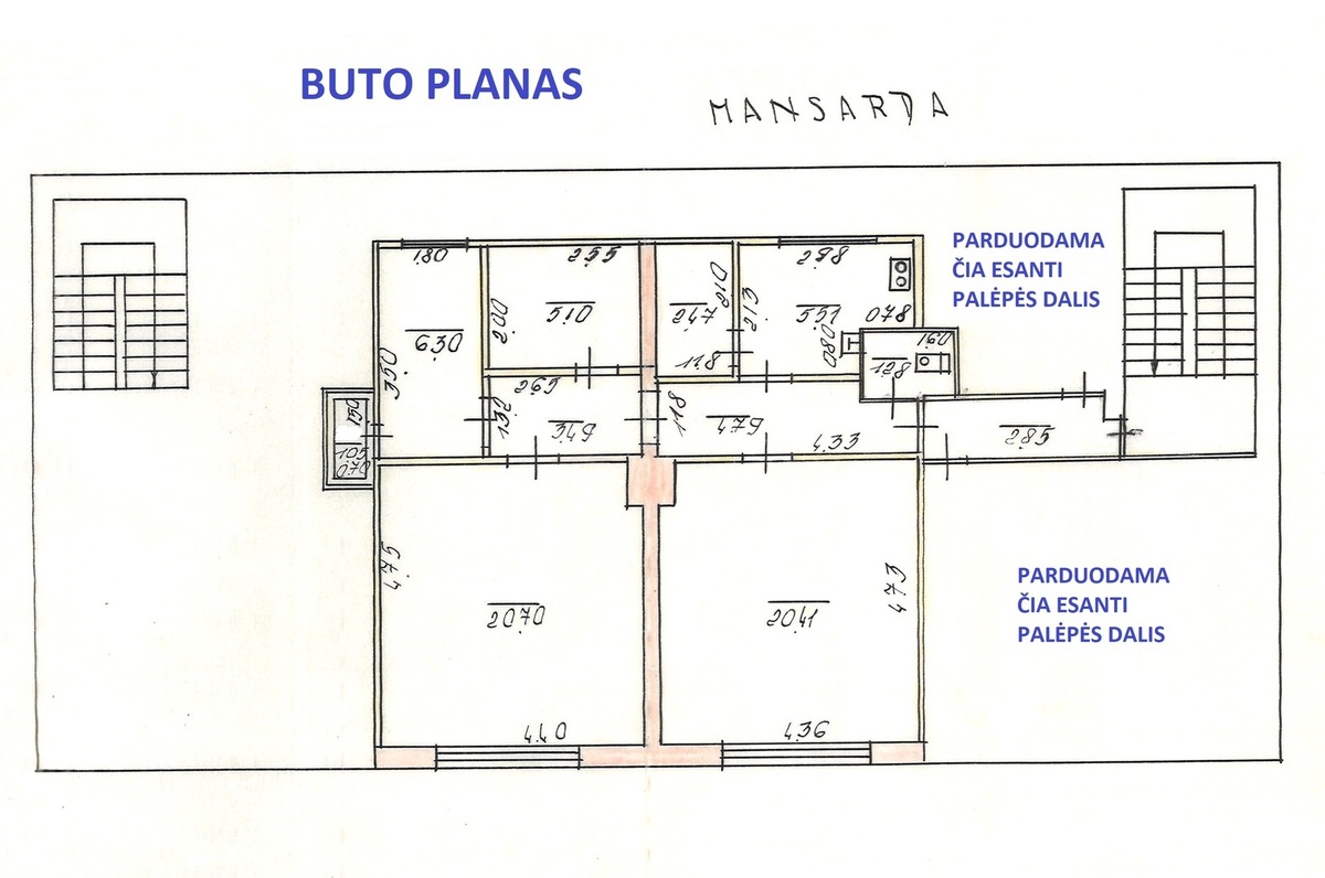 Parduodamas butas Sodų g., Centras, Klaipėdos m., Klaipėdos m. sav., 95 m2 ploto, 3 kambariai 22