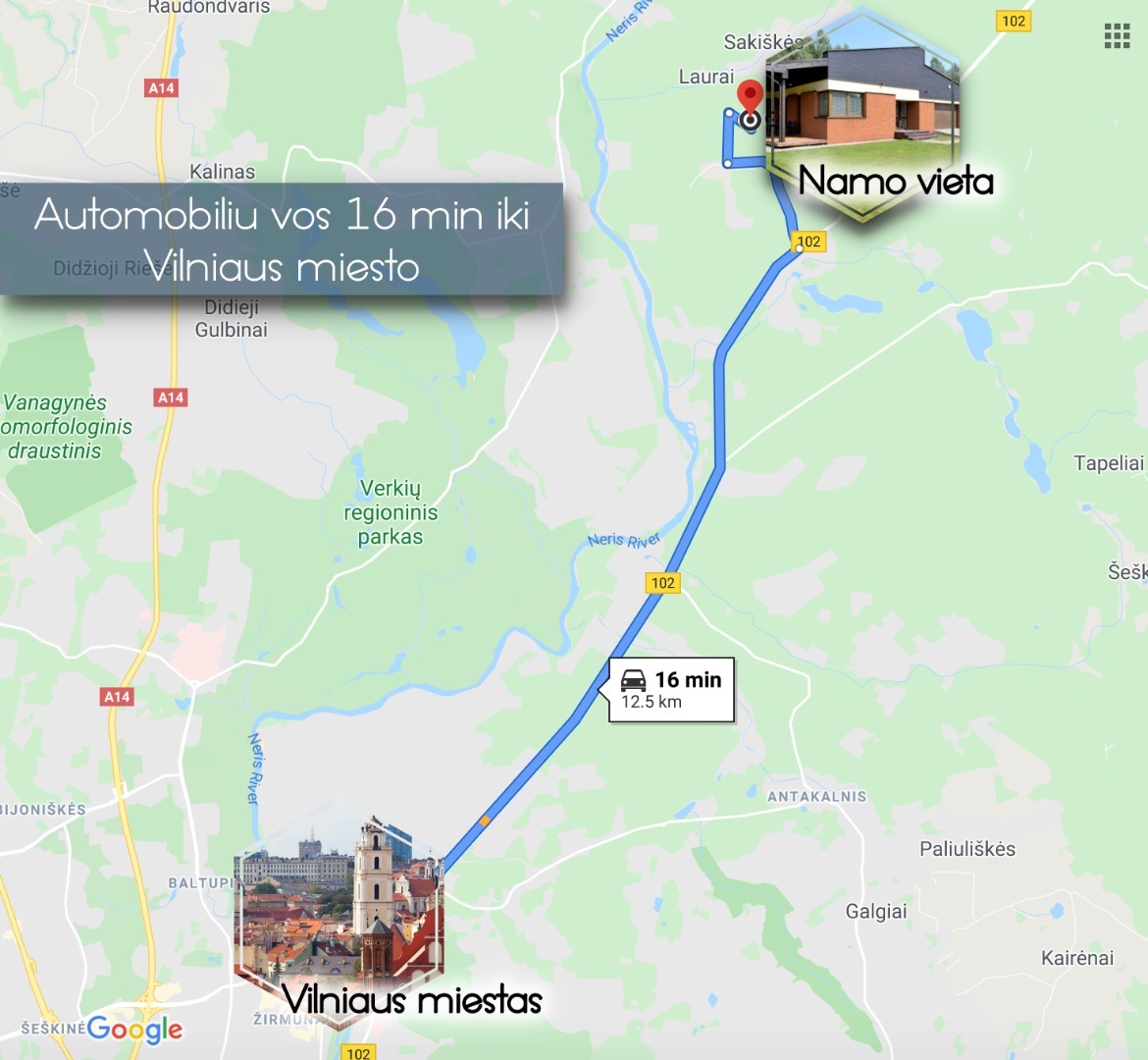 Parduodamas namas Girelės g., Sakiškių k., Vilniaus r. sav., 271.91 m2 ploto, 1 aukštai 21