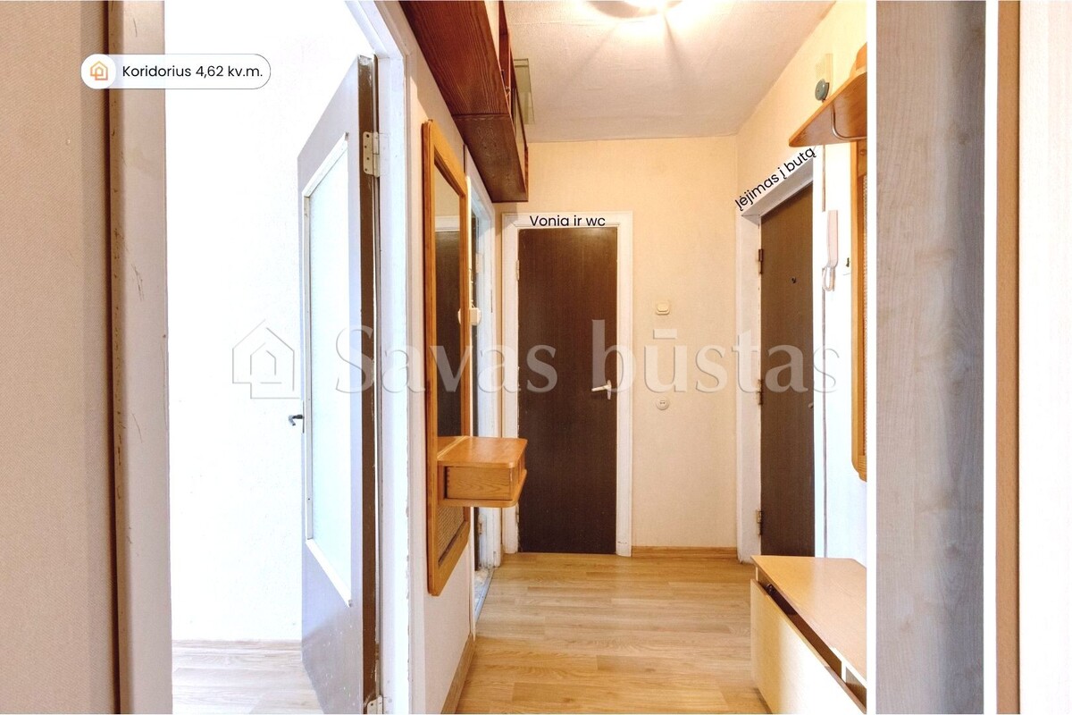 Parduodamas butas Garvežių g., Vilniaus m., Vilniaus m. sav., 35.47 m2 ploto, 1 kambariai 4