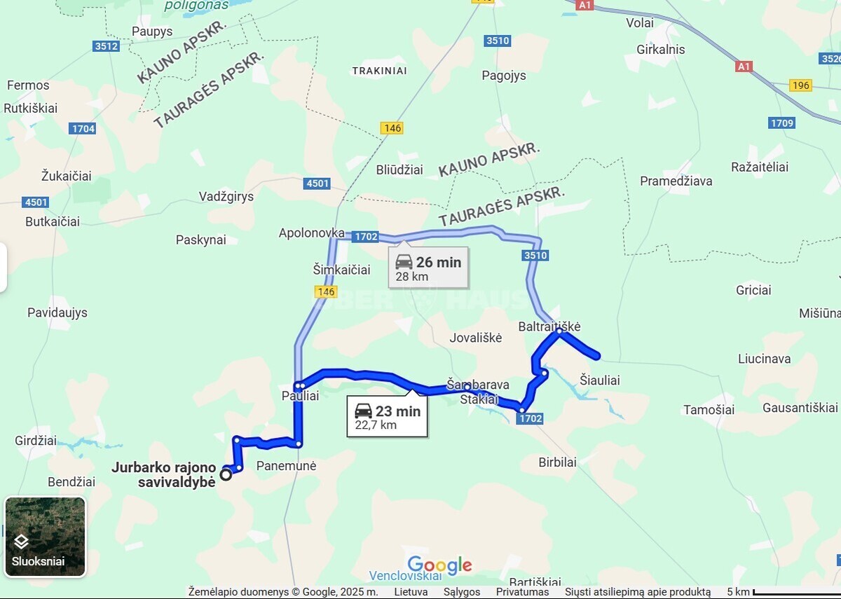 Parduodamas namas Škeršpylių k., Jurbarko r. sav., 70.6 m2 ploto, 1 aukštai 19