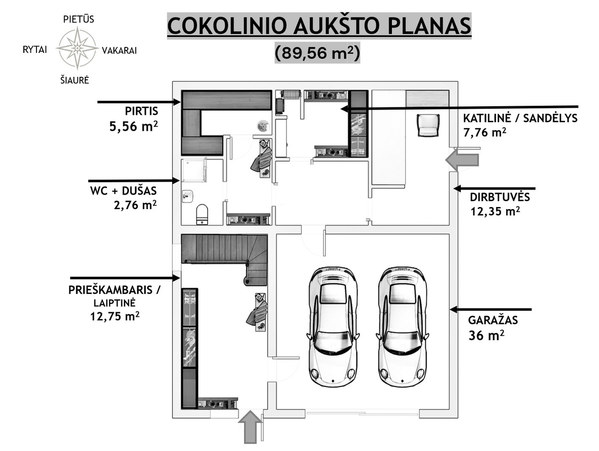 Parduodamas namas Juodvarnių g., Antakalnis, Vilniaus m., Vilniaus m. sav., 246 m2 ploto, 2 aukštai 34