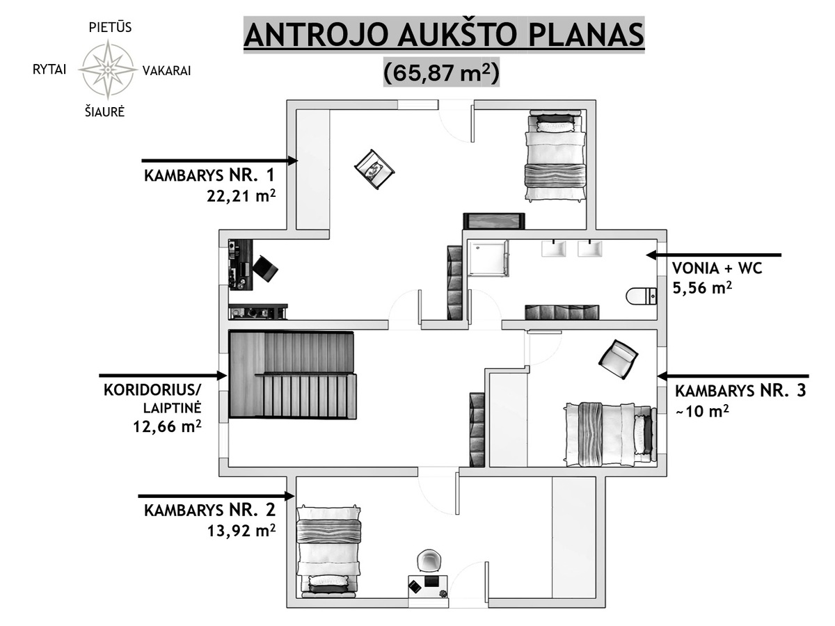 Parduodamas namas Juodvarnių g., Antakalnis, Vilniaus m., Vilniaus m. sav., 246 m2 ploto, 2 aukštai 36