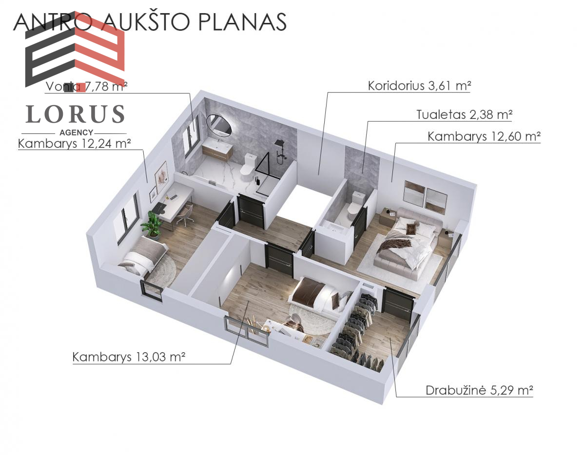 Parduodamas namas Vilniaus r. sav., 145 m2 ploto, 2 aukštai 41