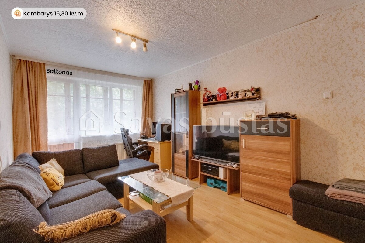 Parduodamas butas Talšos g., Šiaulių m., Šiaulių m. sav., 44.48 m2 ploto, 2 kambariai 3