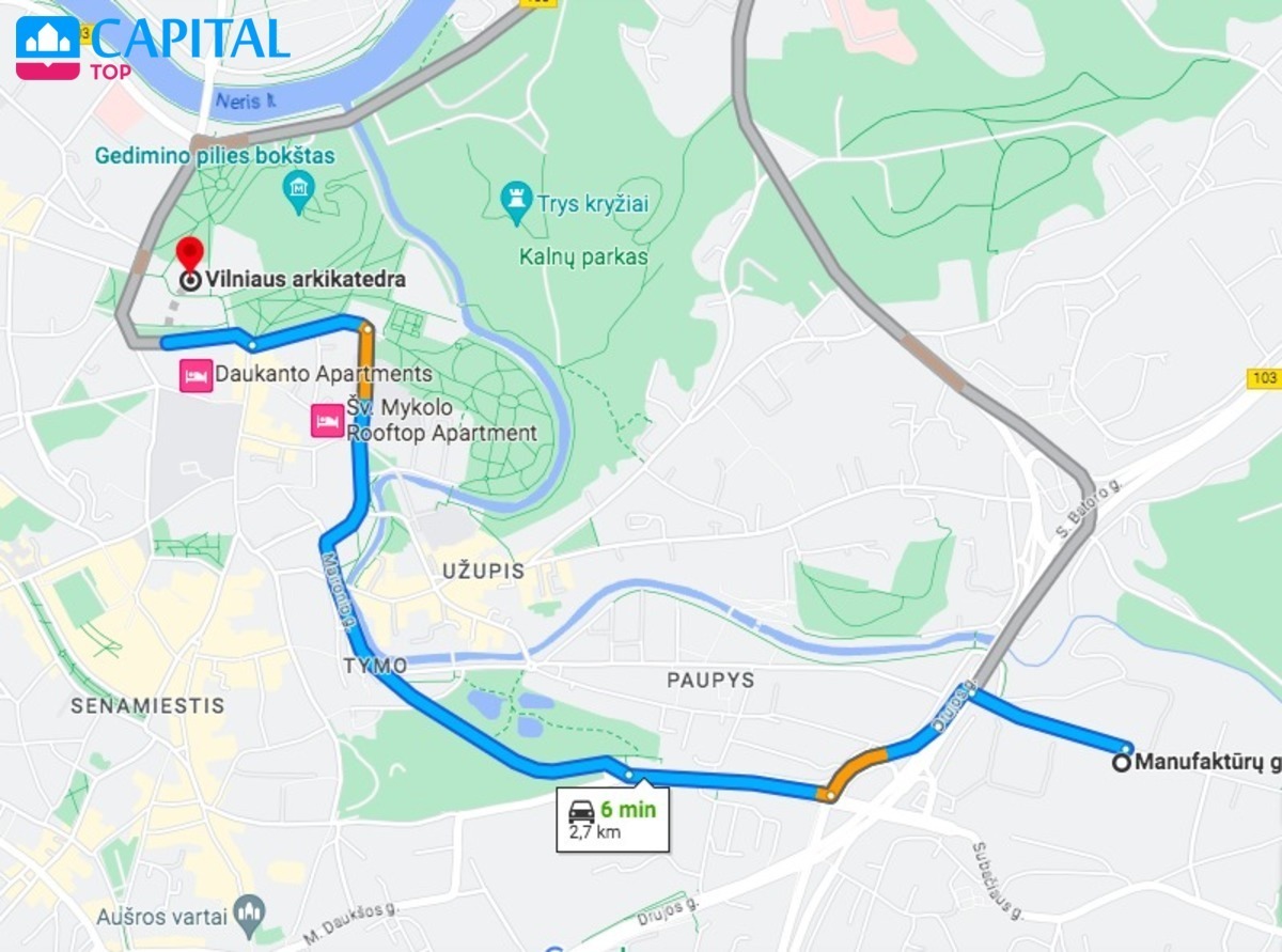 Nuomojamas butas Manufaktūrų g., Vilniaus m., Vilniaus m. sav., 55.91 m2 ploto, 2 kambariai 26