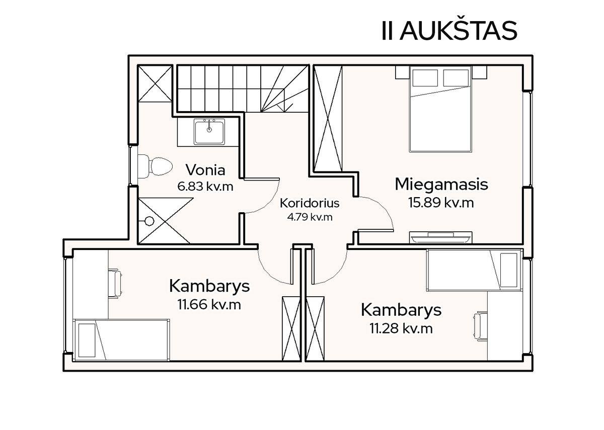 Parduodamas namas Kaimelės g., Kauno m., Kauno m. sav., 102.01 m2 ploto, 2 aukštai 28