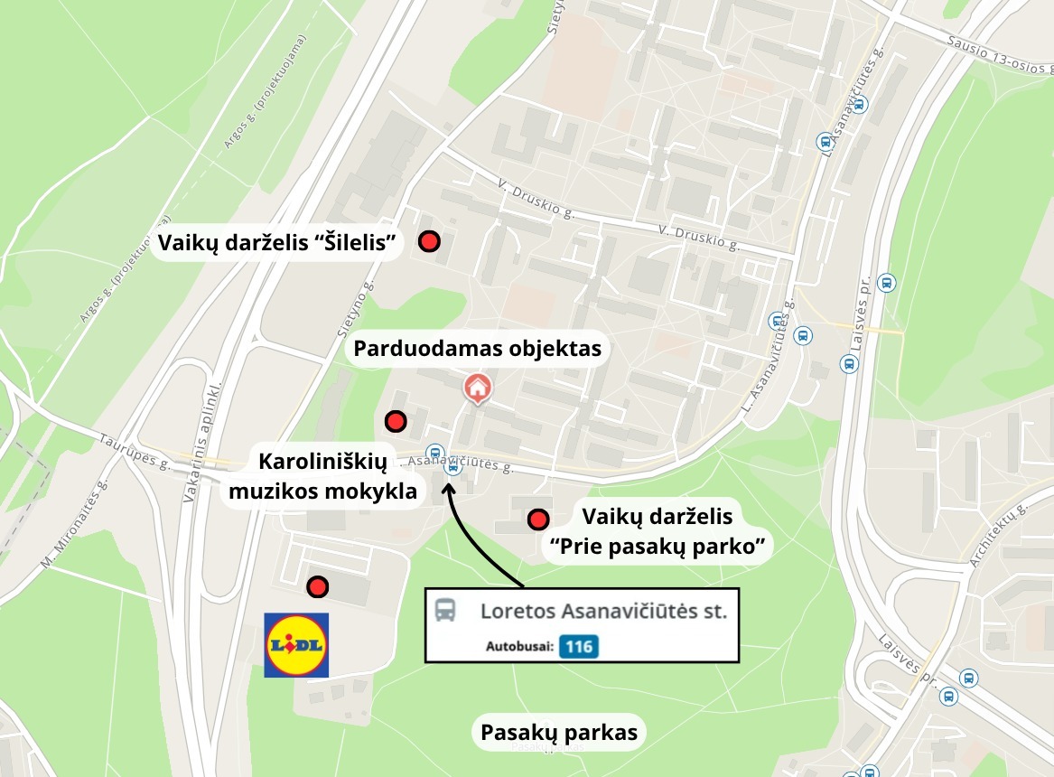 Parduodamas butas Loretos Asanavičiūtės g., Vilniaus m., Vilniaus m. sav., 77.9 m2 ploto, 4 kambariai 11